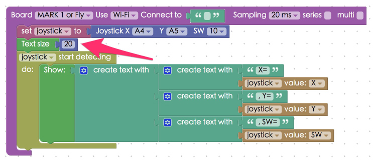 Project Example 25: Detecting a joystick :::: Webduino = Web × Arduino