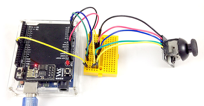 Project Example 25: Detecting a joystick :::: Webduino = Web × Arduino